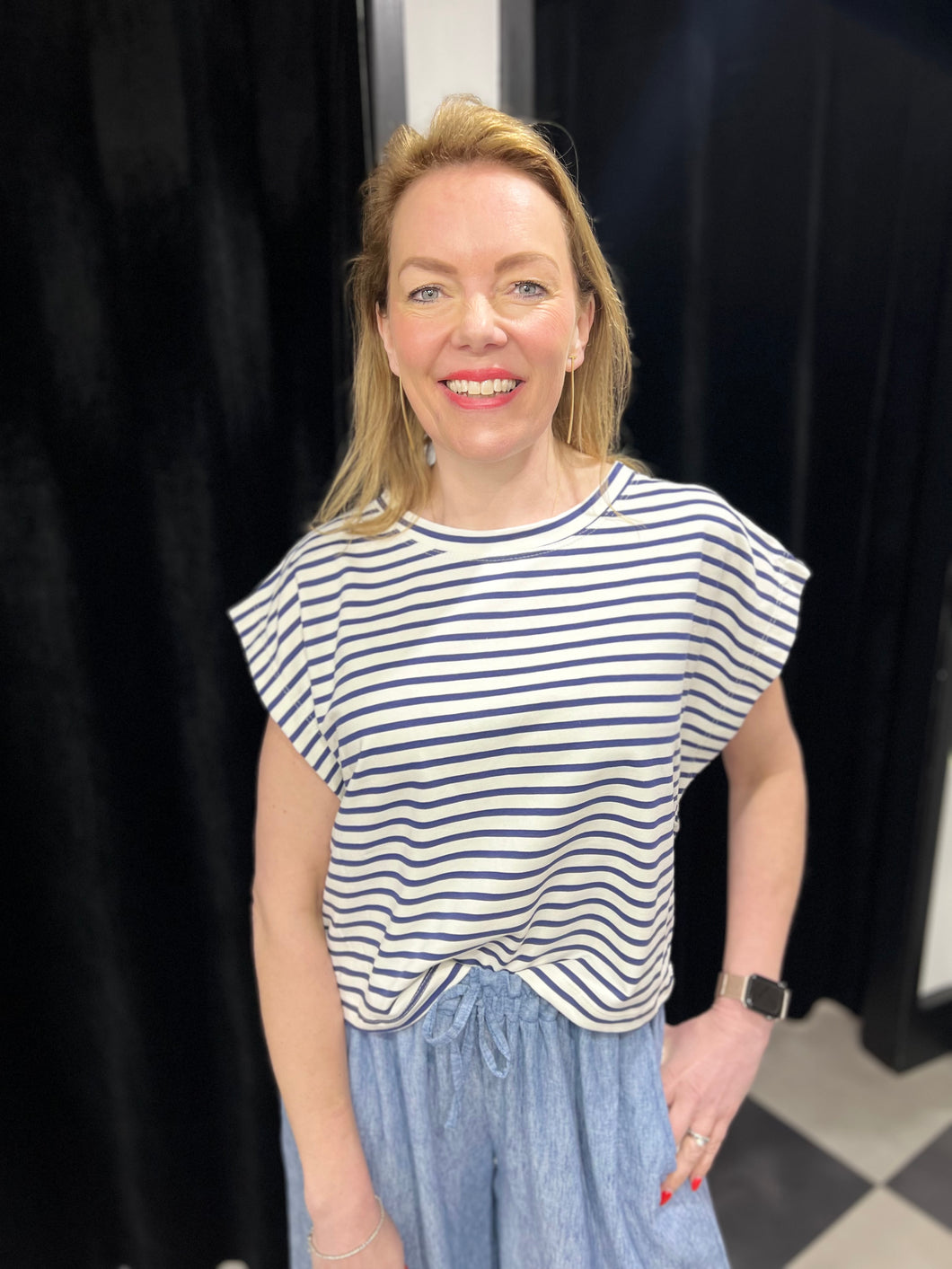 Breton Stripe T- Shirt - chichappensboutique
