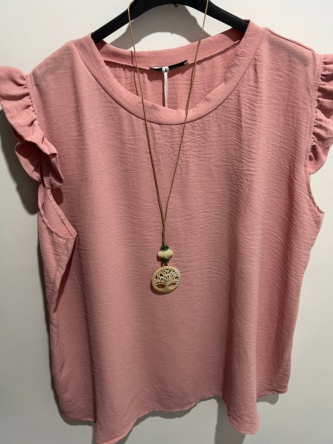 Extra Chic Frill Cap Sleeve Top (various colours) - chichappensboutique