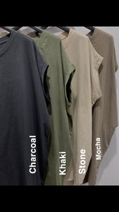 Essential Longline Tshirt (various colours) - chichappensboutique