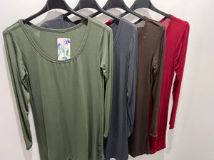 Essential Jersey Long sleeved Long-line Vest Top - chichappensboutique