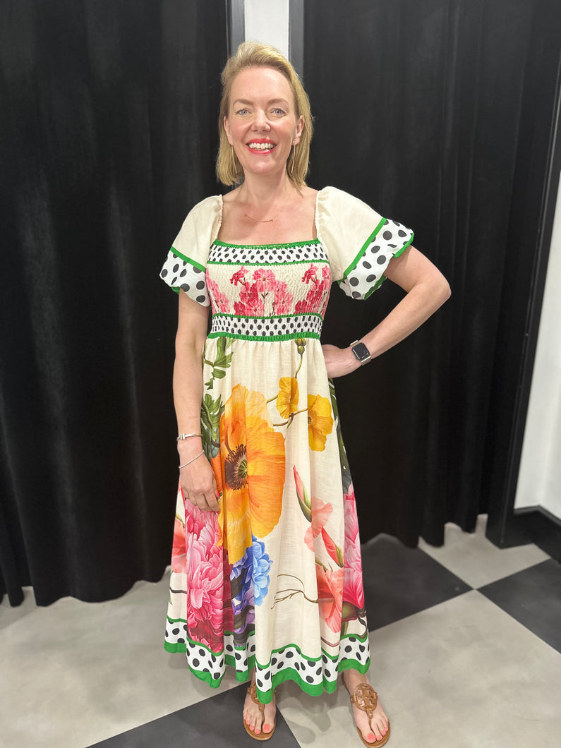The Annika Smocked dress