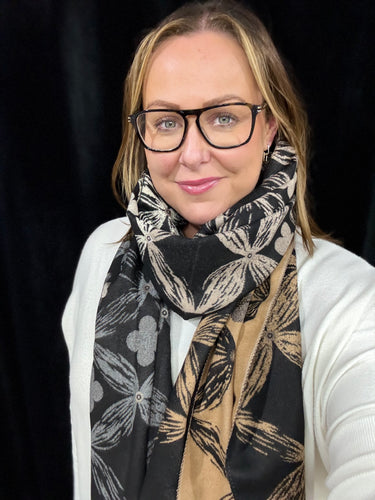Sketch Clover Cashmere Blend Scarf (various colours)