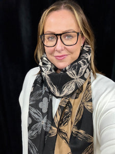 Sketch Clover Cashmere Blend Scarf (various colours)