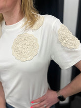 Load image into Gallery viewer, Embroidery Patch Detail T-shirt - chichappensboutique