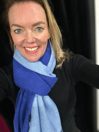 Contrast Cashmere Blend Scarf (various colours) - chichappensboutique