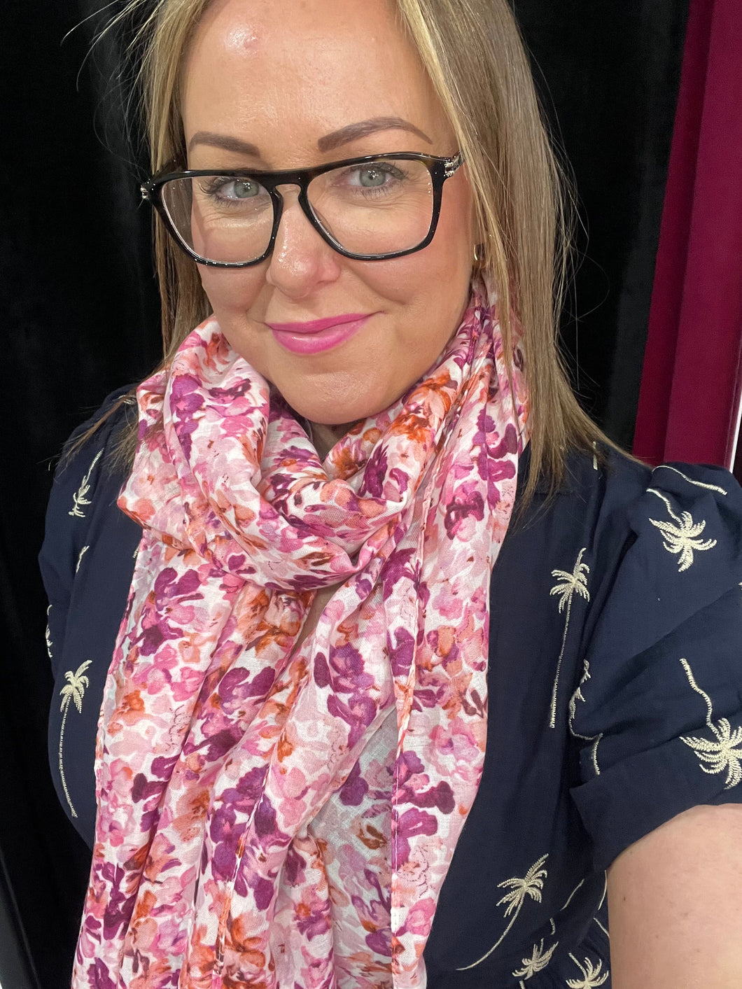 Summer Blossom Lightweight Scarf (various colours) - chichappensboutique