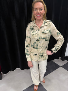 Olive Silk Feel Shirt - chichappensboutique