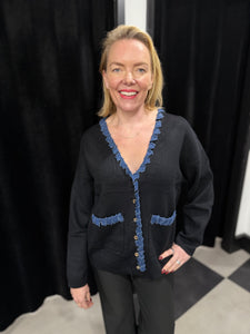 Denim Edged Knit - chichappensboutique
