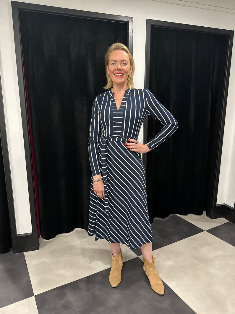 Breton Stripe Jersey Dress - chichappensboutique