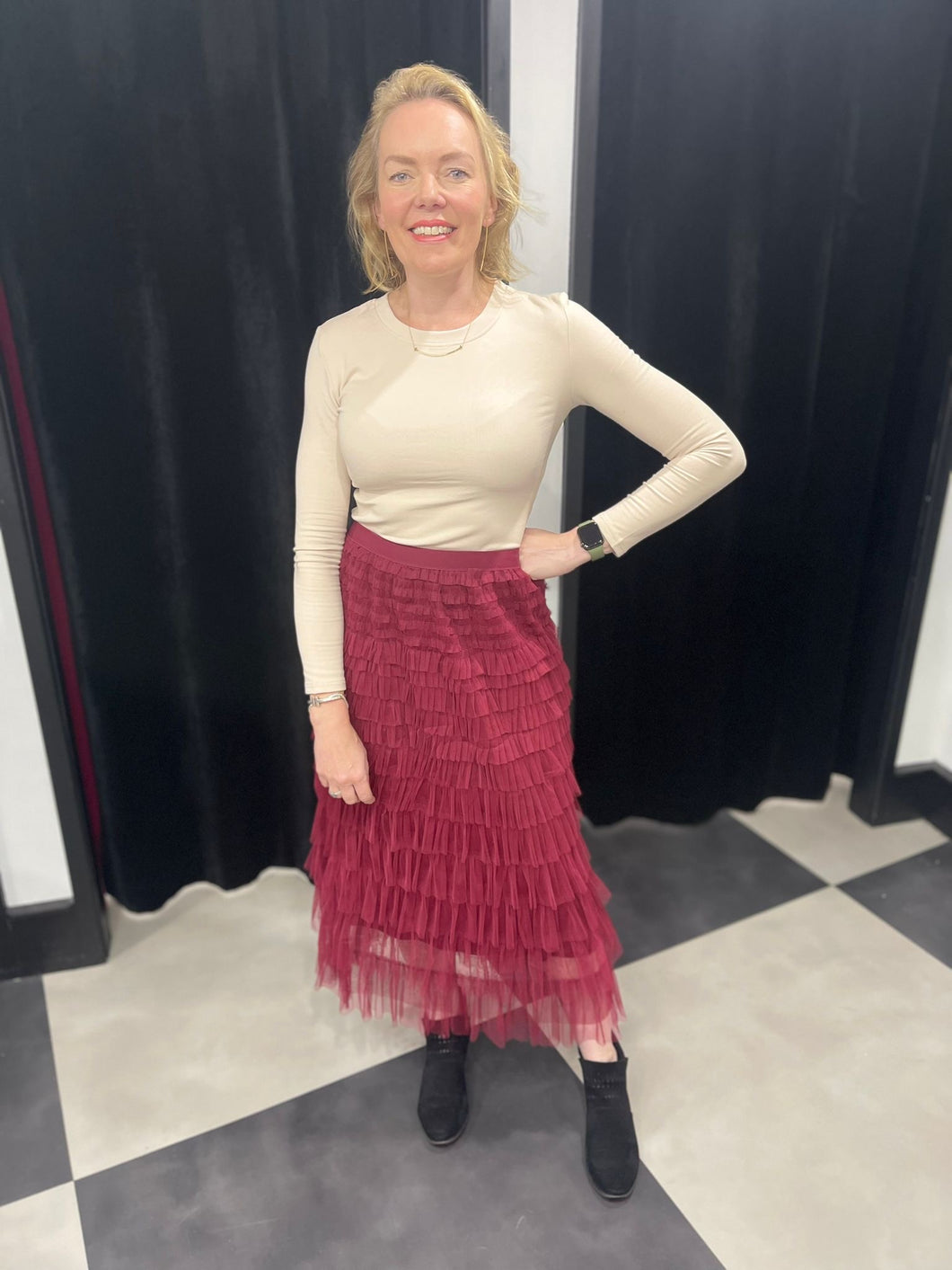 Tiered Tulle Skirt (various colours) - chichappensboutique