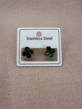 Load image into Gallery viewer, Clover Stud Earrings (various colours) - chichappensboutique