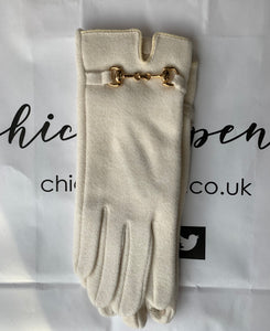 Buckle Detail Cashmere Blend Gloves (various colours) - chichappensboutique