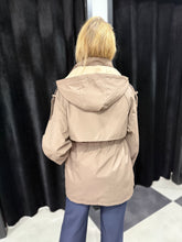 Load image into Gallery viewer, Reversible Mid Length Parker (Chocolate/Taupe)