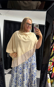 Chiffon Edge Poncho (various colours) - chichappensboutique