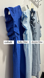 Button Back Frill Top (new colours) - chichappensboutique
