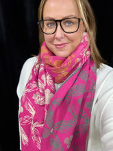 Load image into Gallery viewer, Sketch Clover Cashmere Blend Scarf (various colours)