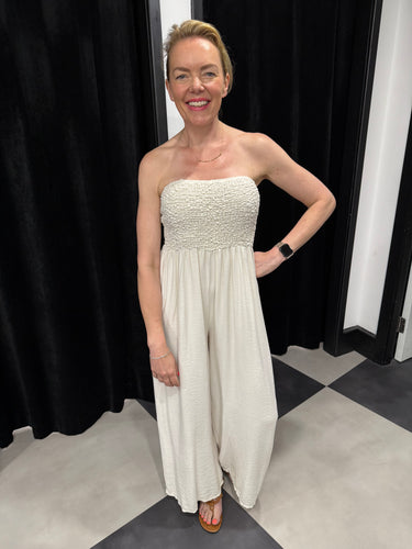 The Sutton Strapless Jumpsuit (various colours) - chichappensboutique