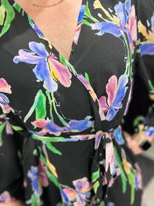 Iris Faux Wrap Midi Dress