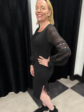 Load image into Gallery viewer, The Verity Black Jumper Dress - chichappensboutique