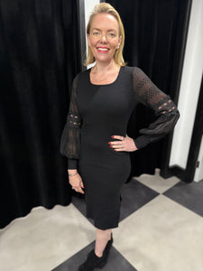 The Verity Black Jumper Dress - chichappensboutique