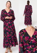 Load image into Gallery viewer, Petrol Rose Maxi Dress - chichappensboutique