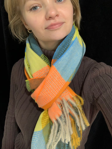 Sunshine Check scarf - chichappensboutique