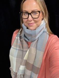 Claudia Cashmere Blend Scarf (various colours)