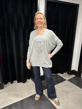 Load image into Gallery viewer, Embellished Skull Knit (various colours) - chichappensboutique