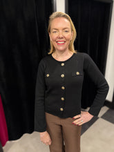 Load image into Gallery viewer, Clara Floral Button Knit (various colours) - chichappensboutique