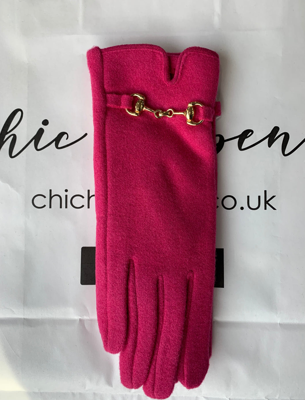 Buckle Detail Cashmere Blend Gloves (various colours) - chichappensboutique