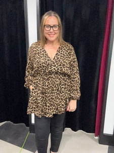 Extra Chic Animal V-Neck Tunic (various colours)