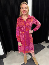 Load image into Gallery viewer, Feverleaf Stella Shirt Dress - chichappensboutique