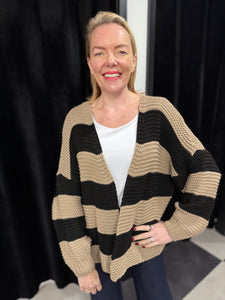 Colour Block Stripe Cardigan (various colours)