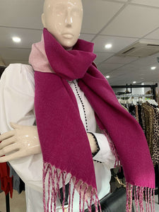 Contrast Cashmere Blend Scarf (various colours) - chichappensboutique