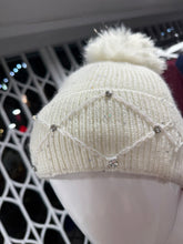 Load image into Gallery viewer, Diamanté Jewel Bobble Hat (various colours)