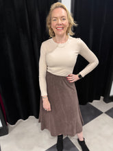 Load image into Gallery viewer, Soft Cord A-Line Skirt (various colours) - chichappensboutique