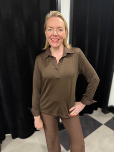 Soft Microfibre Layering Top (chocolate) - chichappensboutique