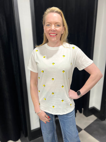 Lemon Embroidered T-Shirt