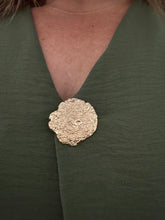 Load image into Gallery viewer, Extra Chic Brooch Frill Top (various colours) - chichappensboutique