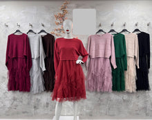 Load image into Gallery viewer, Bradshaw Two Part Tulle Dress &amp; Jumper (various colours) - chichappensboutique