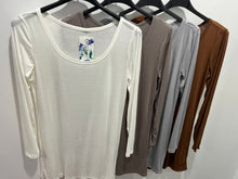 Load image into Gallery viewer, Essential Jersey Long sleeved Long-line Vest Top - chichappensboutique