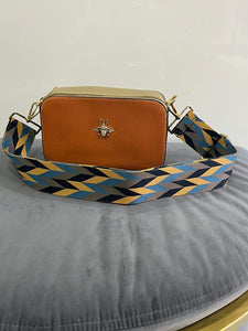 New Multicoloured Wide Fabric Bag Strap (various colours) - chichappensboutique