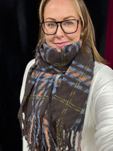 Load image into Gallery viewer, Autumn Check Scarf (various colours) - chichappensboutique