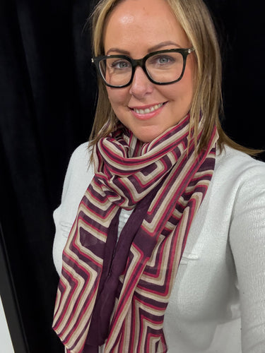 Lightweight Geometric Scarf (various colours) - chichappensboutique