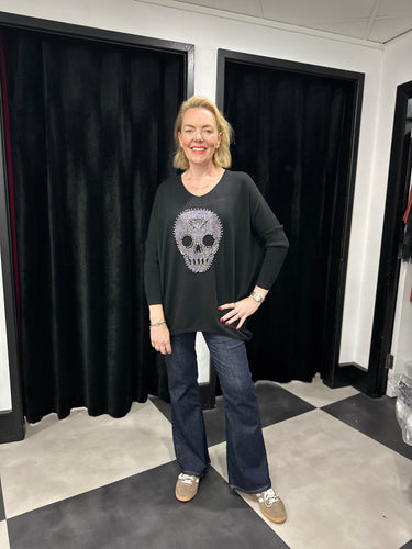 Embellished Skull Knit (various colours) - chichappensboutique