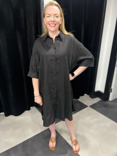 Linen Oversized Shirt (various colours) - chichappensboutique