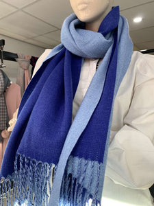 Contrast Cashmere Blend Scarf (various colours) - chichappensboutique