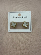 Load image into Gallery viewer, Clover Stud Earrings (various colours) - chichappensboutique