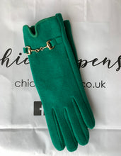 Load image into Gallery viewer, Buckle Detail Cashmere Blend Gloves (various colours) - chichappensboutique