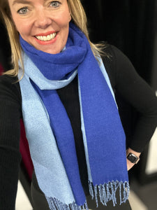 Contrast Cashmere Blend Scarf (various colours) - chichappensboutique